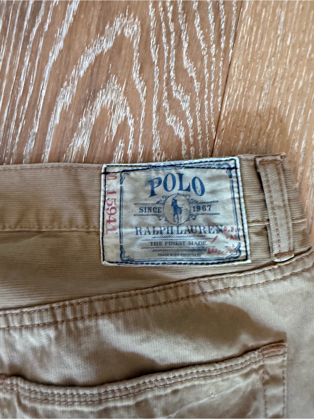 Polo Ralph Lauren Men's Tan Khaki Pants Size 36 Straight Leg Casual Chinos - Picture 4 of 6